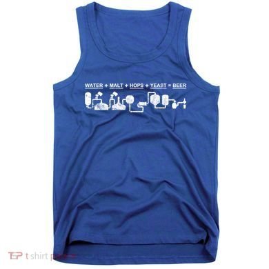 Water Malt Hops Yeast Beer Cycle Diagram Gift Great Gift Tank Top