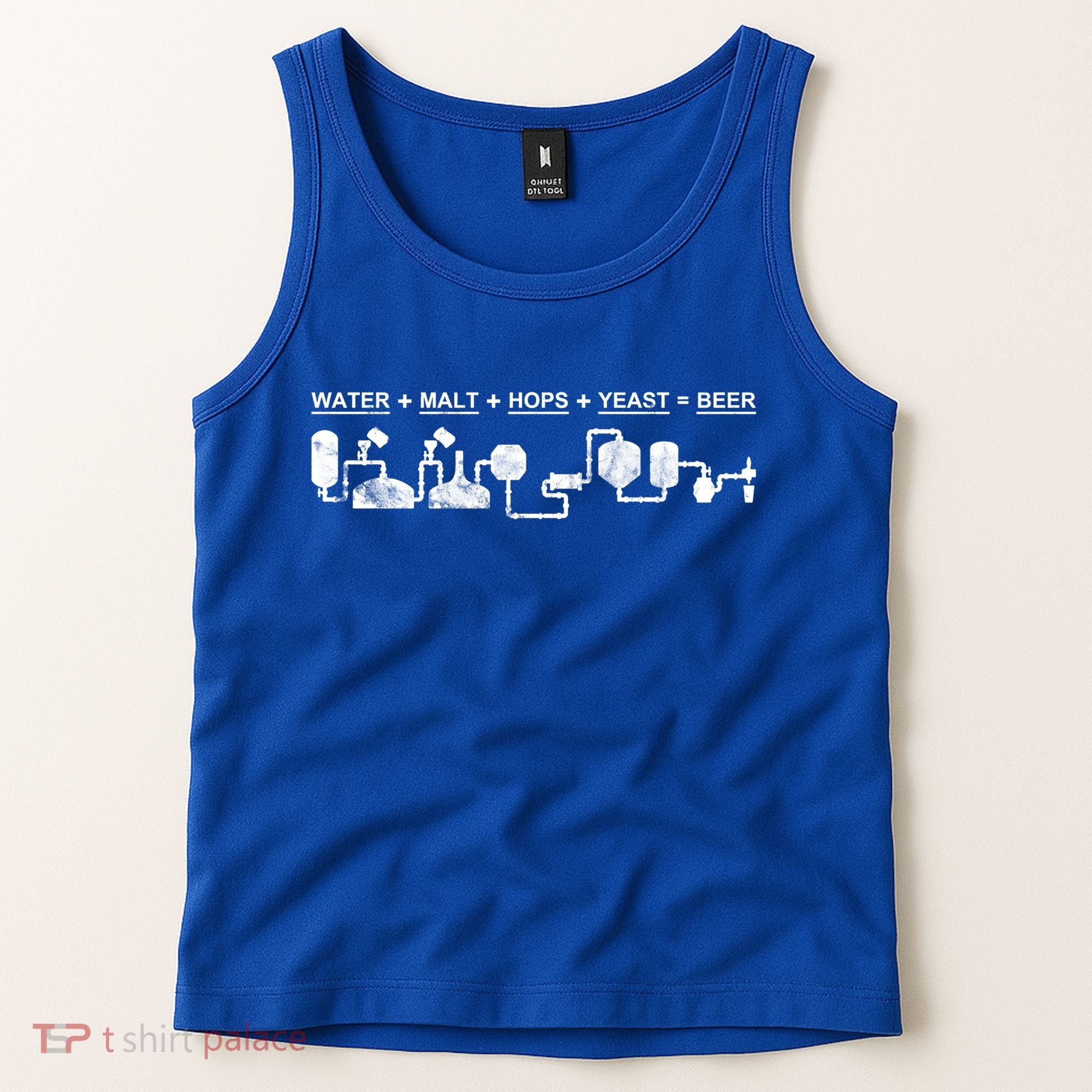 Water Malt Hops Yeast Beer Cycle Diagram Gift Great Gift Tank Top