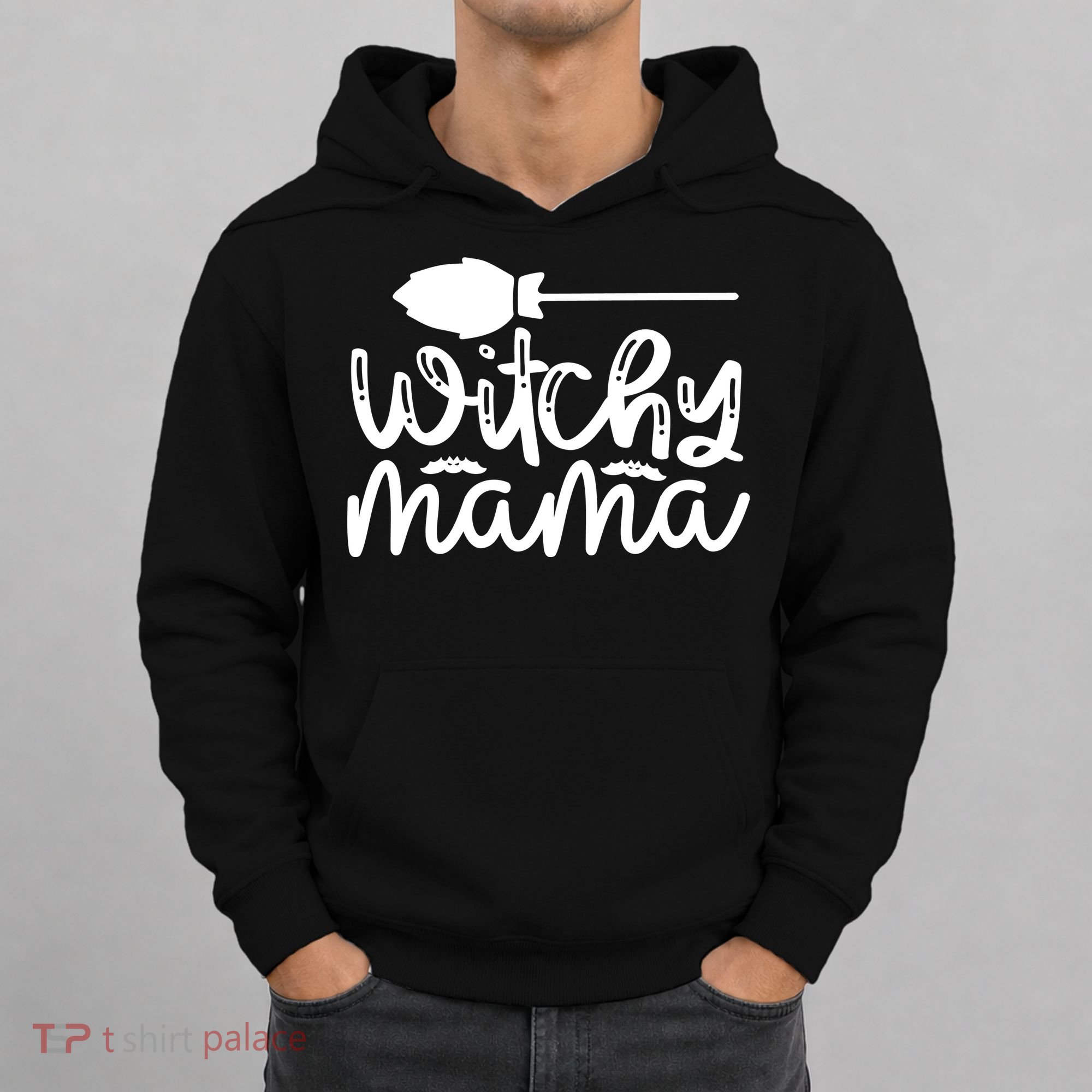 Witchy Mama Halloween Quote Hoodie