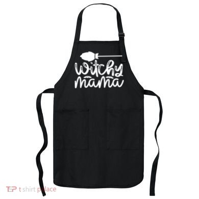 Witchy Mama Halloween Quote Apron