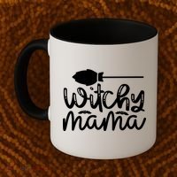 Witchy Mama Halloween Quote Coffee Mug thumb 2