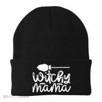 Witchy Mama Halloween Quote Beanie thumb 0