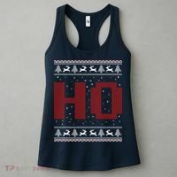 Where My HoS At Ho Matching Couple Santa Ugly Christmas Women's Tank Top thumb 3