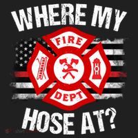 Where My Hose At Firefighter Thin Red Line Flag Fire Gift Hat thumb 2