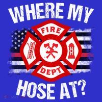 Where My Hose At Firefighter Thin Red Line Flag Fire Gift Mousepad thumb 1
