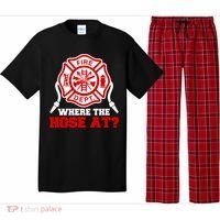 Where My Hose At Funny Firefighter Fire Rescue Cute Gift Pajama Set thumb 0