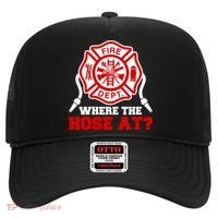 Where My Hose At Funny Firefighter Fire Rescue Cute Gift Hat thumb 0