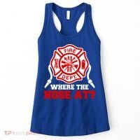 Where My Hose At Funny Firefighter Fire Rescue Cute Gift Women's Tank Top thumb 0