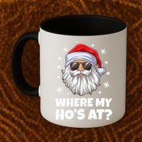 Where My Ho's At Funny Christmas Santa Inappropriate Coffee Mug thumb 2