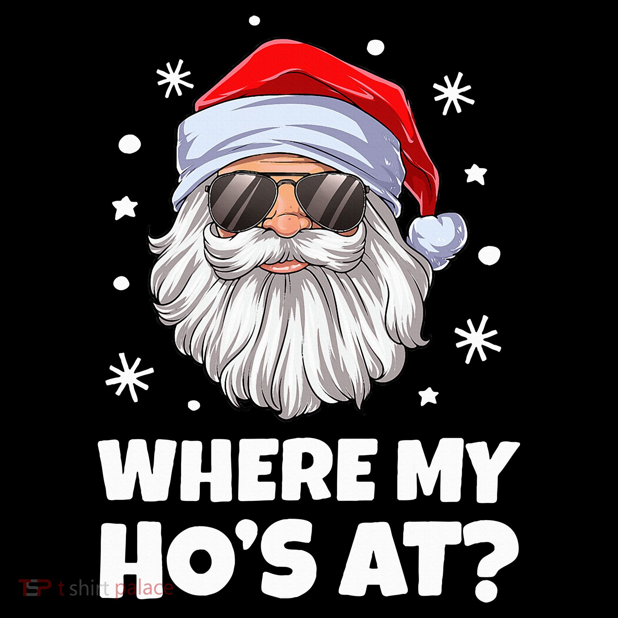 Where My Ho's At Funny Christmas Santa Inappropriate Coffee Mug