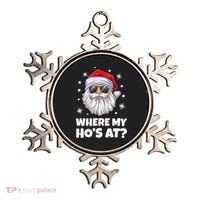 Where My Ho's At Funny Christmas Santa Inappropriate Ornament thumb 0
