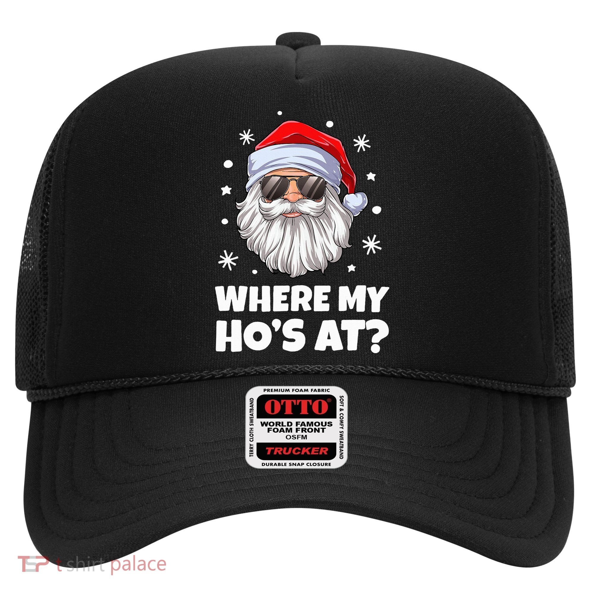 Where My Ho's At Funny Christmas Santa Inappropriate Hat