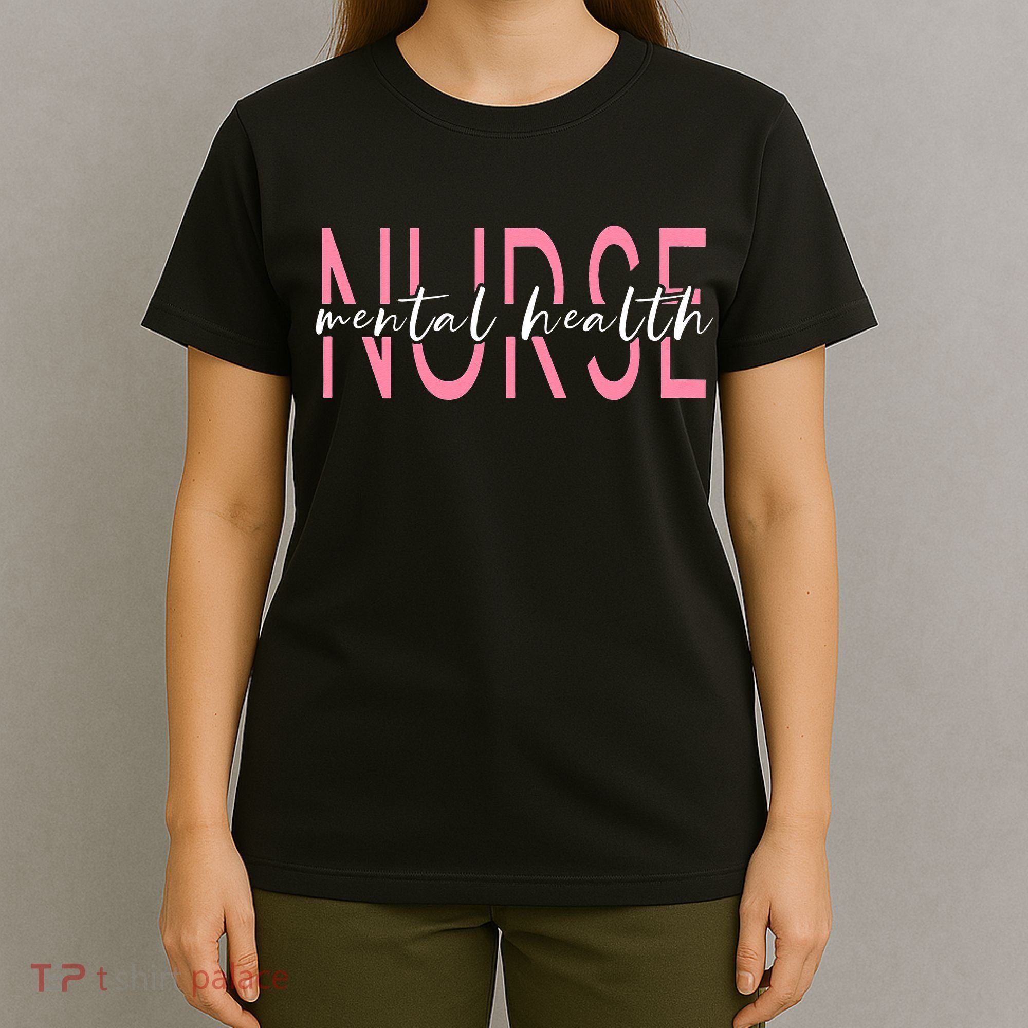 Wo Mental Health Nurse Therapist Awareness T-Shirt