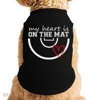 Wrestling My Heart Is On Mat Mom Wrestle Cricut Doggie Tank thumb 0
