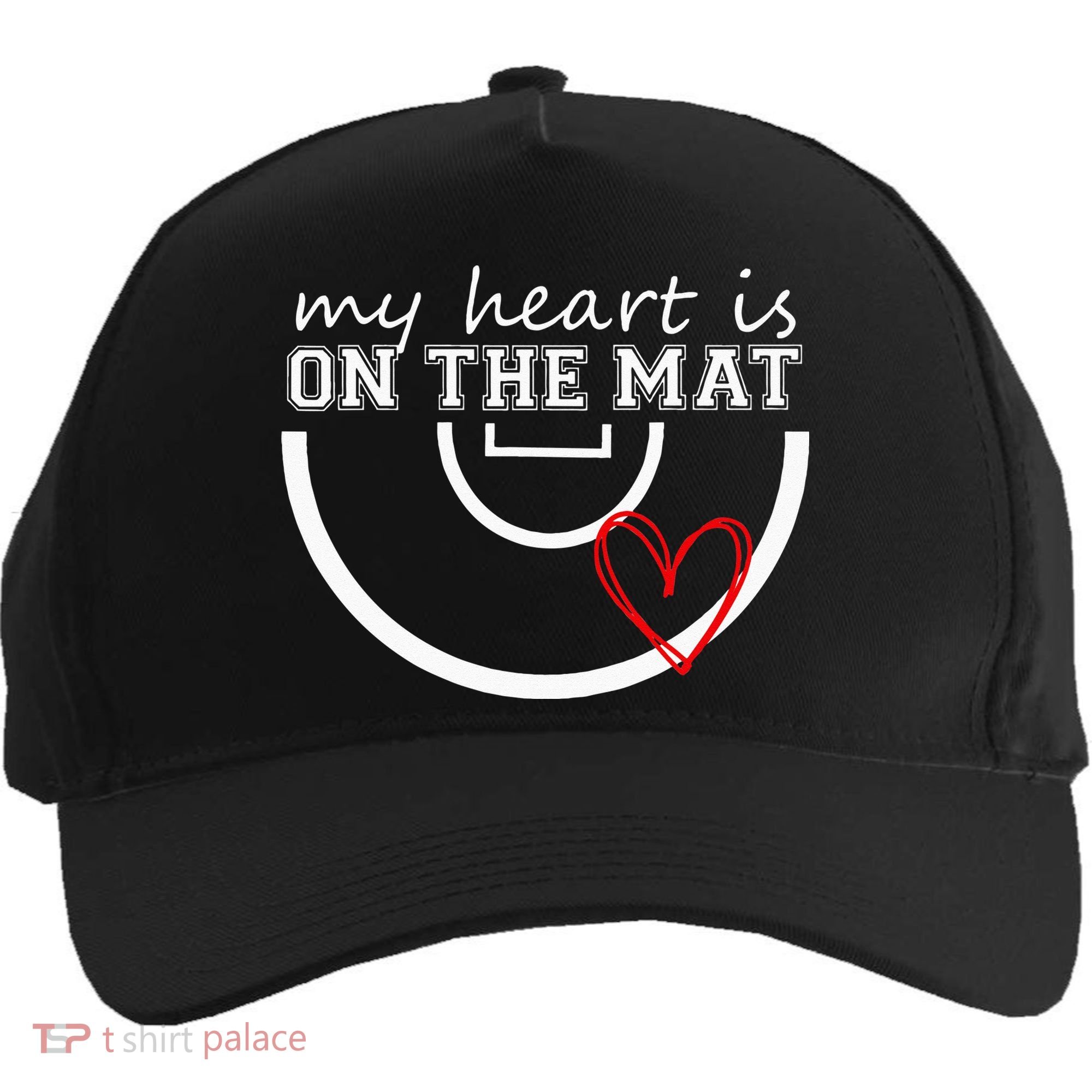 Wrestling My Heart Is On Mat Mom Wrestle Cricut Five-Panel Snapback Cap