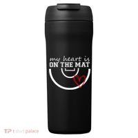 Wrestling My Heart Is On Mat Mom Wrestle Cricut 24oz Duet Stainless Steel Tumbler thumb 0