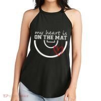 Wrestling My Heart Is On Mat Mom Wrestle Cricut Women's Perfect Tri Rocker Tank thumb 2