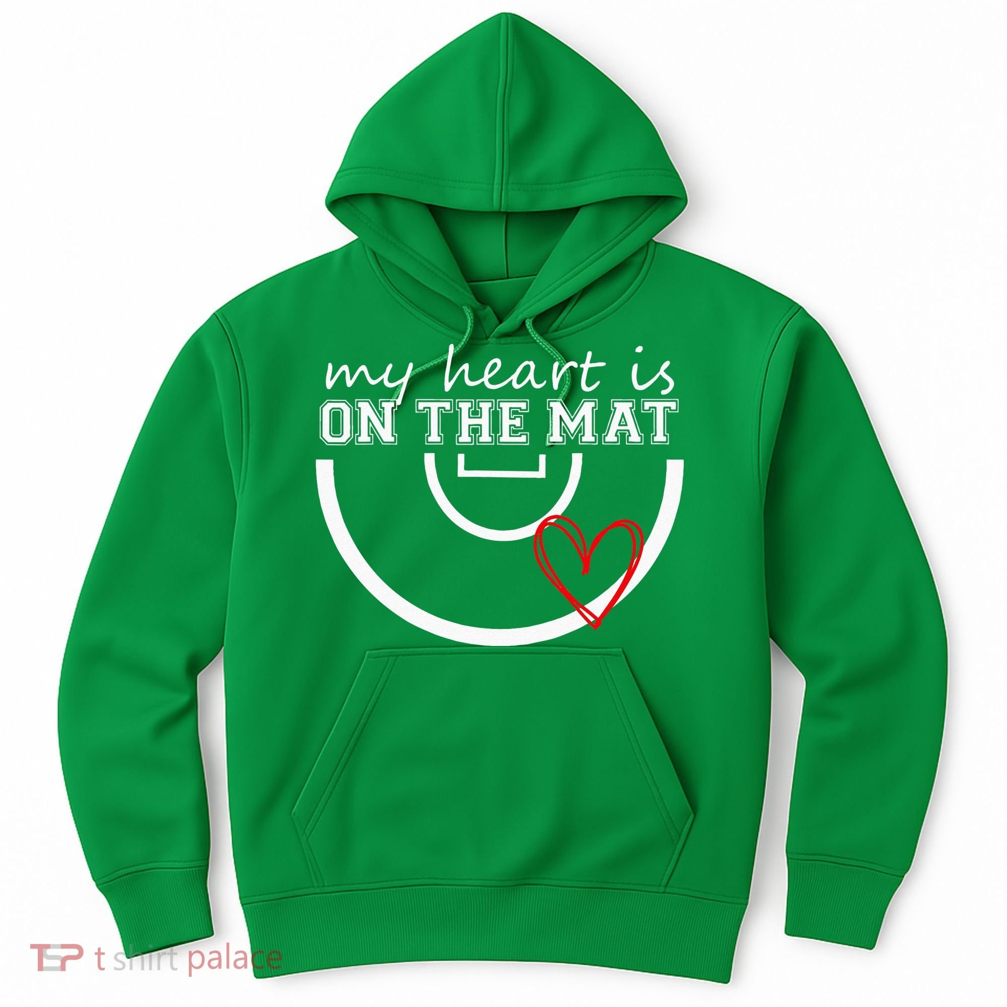 Wrestling My Heart Is On Mat Mom Wrestle Cricut Hoodie