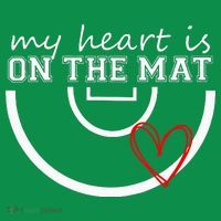 Wrestling My Heart Is On Mat Mom Wrestle Cricut T-Shirt thumb 7