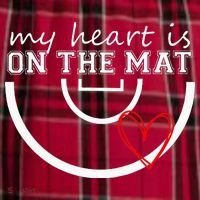 Wrestling My Heart Is On Mat Mom Wrestle Cricut Men's Flannel Plaid Pajama Pants thumb 2