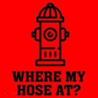 Where My Hose At? Funny Saying Fire Hydrant Quote Gift Santa Hat thumb 1