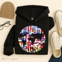 World Map International Country Flags Traveling World Flags Hoodie thumb 4