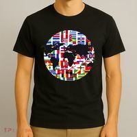 World Map International Country Flags Traveling World Flags T-Shirt thumb 3