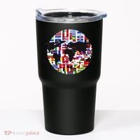 World Map International Country Flags Traveling World Flags Tumbler thumb 0