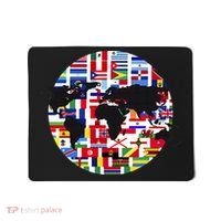 World Map International Country Flags Traveling World Flags Mousepad thumb 0
