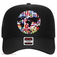 World Map International Country Flags Traveling World Flags Hat thumb 0
