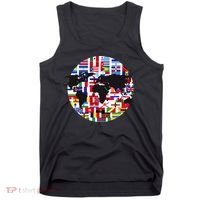 World Map International Country Flags Traveling World Flags Tank Top thumb 0
