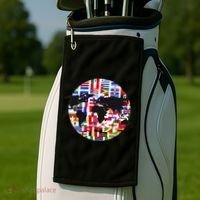 World Map International Country Flags Traveling World Flags Golf Towel thumb 2