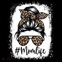 Women Mom Life Bleached Mom Life Leopard Messy Bun Coffee Mug thumb 5