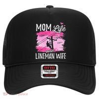 Women Mom Life And Lineman Wife Husband Electric Cable Hat thumb 0