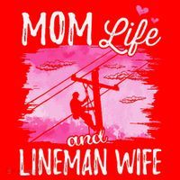 Women Mom Life And Lineman Wife Husband Electric Cable Santa Hat thumb 1