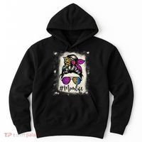 Womens Mom Life Bleached Rainbow Leopard Shirt Mama Mother Hoodie thumb 0