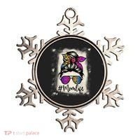 Womens Mom Life Bleached Rainbow Leopard Shirt Mama Mother Ornament thumb 0