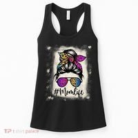 Womens Mom Life Bleached Rainbow Leopard Shirt Mama Mother Women's Tank Top thumb 0