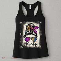 Womens Mom Life Bleached Rainbow Leopard Shirt Mama Mother Women's Tank Top thumb 3