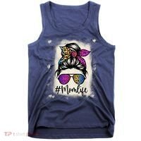Womens Mom Life Bleached Rainbow Leopard Shirt Mama Mother Tank Top thumb 0