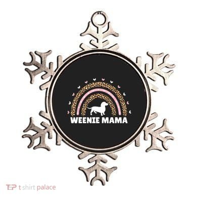 Weenie Mama Leopard Rainbow Dachshund Lover Gift Ornament
