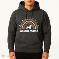 Weenie Mama Leopard Rainbow Dachshund Lover Gift Hoodie thumb 2