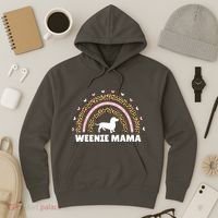 Weenie Mama Leopard Rainbow Dachshund Lover Gift Hoodie thumb 3
