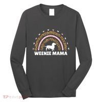 Weenie Mama Leopard Rainbow Dachshund Lover Gift Long Sleeve Shirt thumb 0