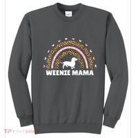 Weenie Mama Leopard Rainbow Dachshund Lover Gift Sweatshirt thumb 0