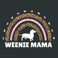 Weenie Mama Leopard Rainbow Dachshund Lover Gift Sweatshirt thumb 2