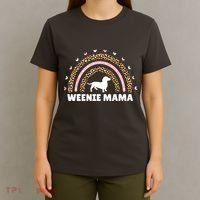 Weenie Mama Leopard Rainbow Dachshund Lover Gift T-Shirt thumb 4