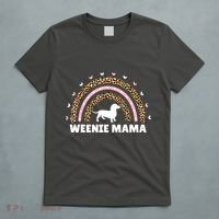 Weenie Mama Leopard Rainbow Dachshund Lover Gift T-Shirt thumb 5