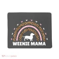 Weenie Mama Leopard Rainbow Dachshund Lover Gift Mousepad thumb 0