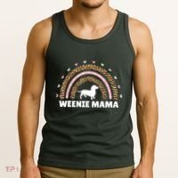 Weenie Mama Leopard Rainbow Dachshund Lover Gift Tank Top thumb 3